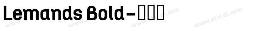 Lemands Bold字体转换